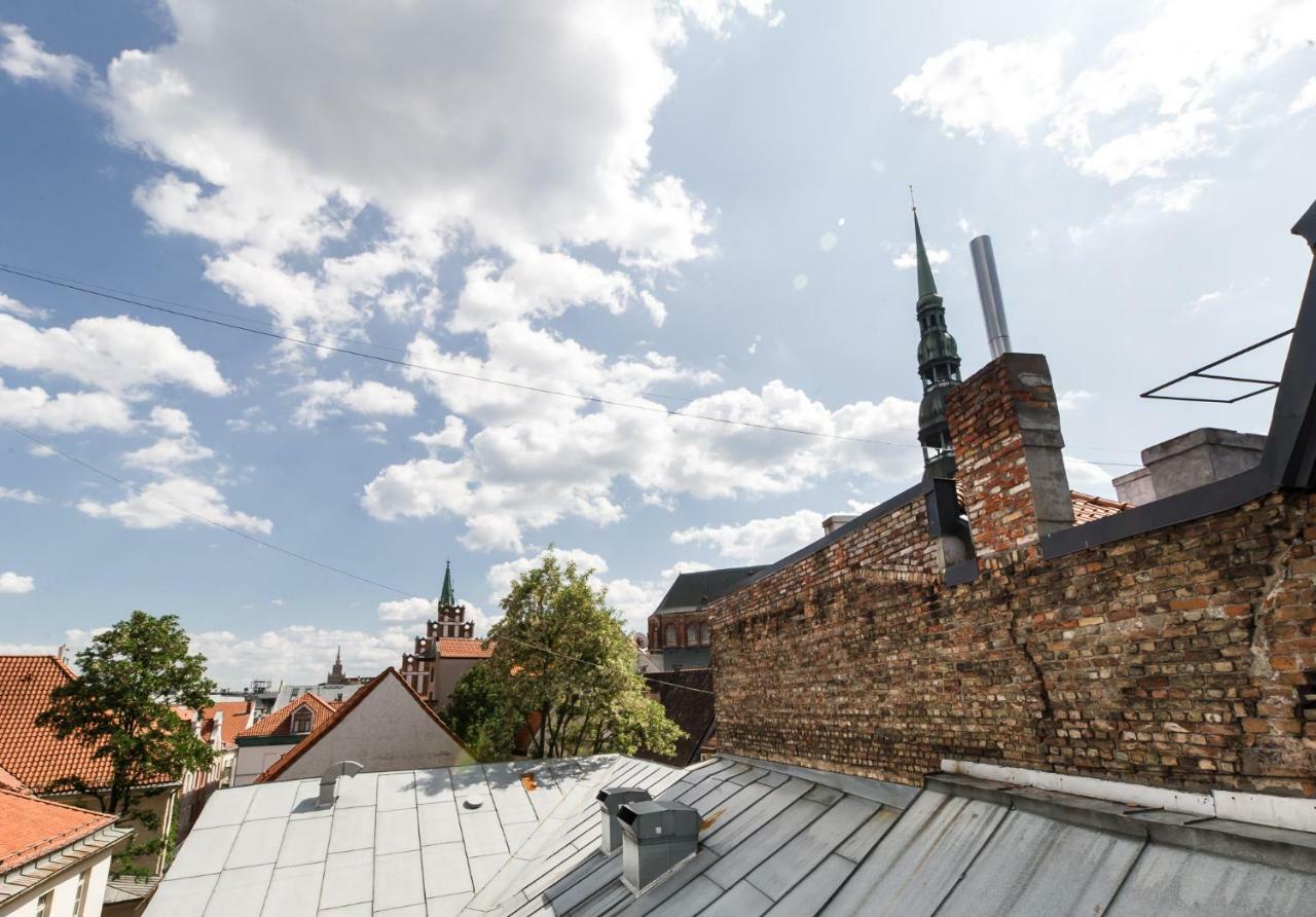 Cozy Studio Mansard Riga Old Town Aptartment, Ac Buitenkant foto
