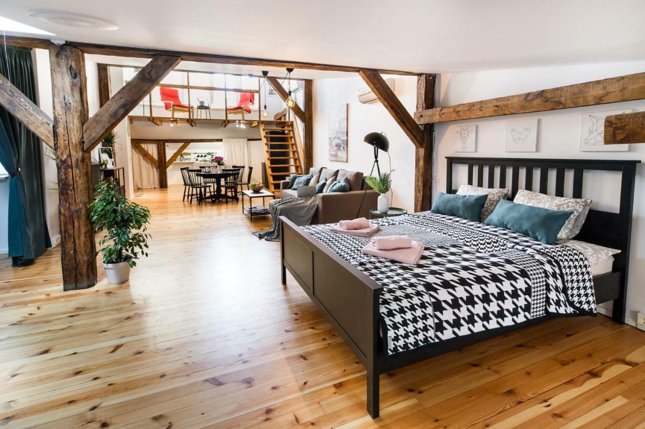 Cozy Studio Mansard Riga Old Town Aptartment, Ac Buitenkant foto